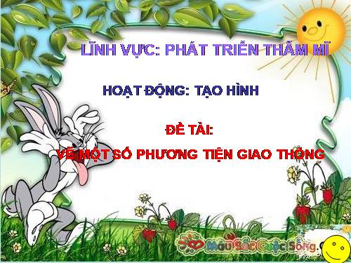 vẽ 1 số phương tiện giao thông