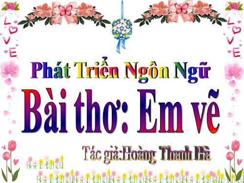 bài thơ em vẽ