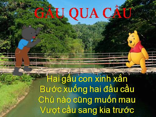 bai tho gau qua cau