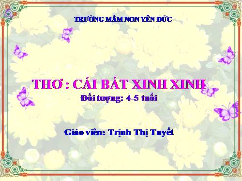 thơ cái bát xinh xinh