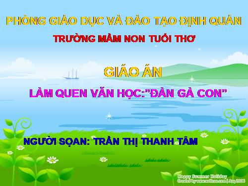 thơ đàn gà con