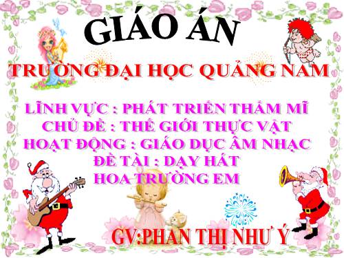 giáo án âm nhạc hoa trương e