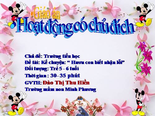 giáo án vẽ trường tiểu học