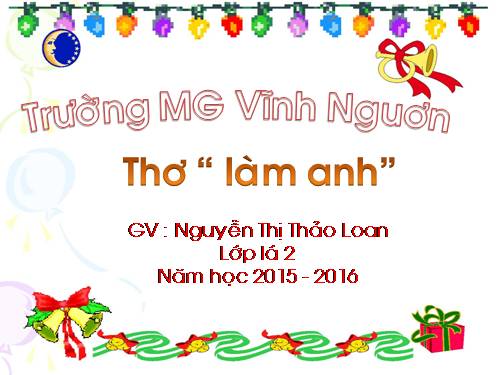 thơ làm anh