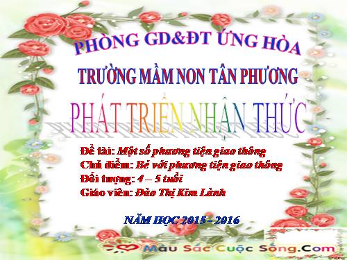 mot so phuong tien giao thong