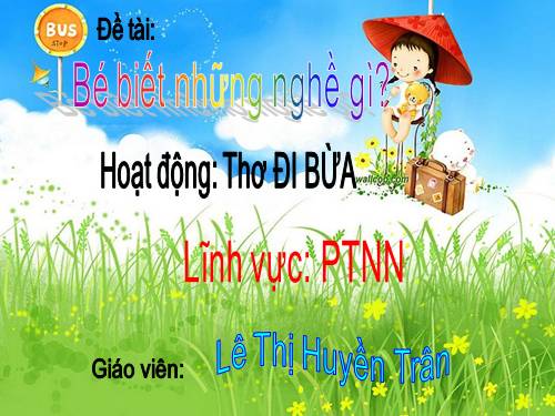 THƠ ĐI BỪA