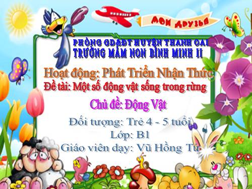 giáo án điện tử môi trường xung quanh