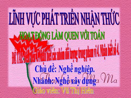 Toán số 4 - Tiết 1