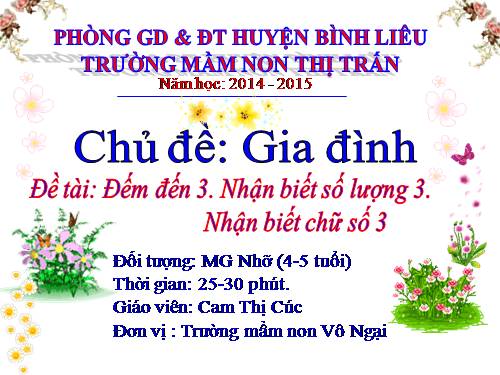 giáo án toán số 3