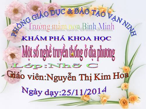 KPXH: Mot so nghe truyen thong