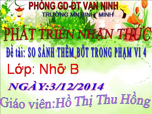 So sanh trong pham vi 4