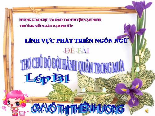 LQVH"CHÚ BỘ ĐỘI HÀNH QUÂN TRONG MƯA"