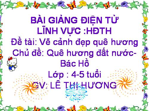 Vẽ cảnh đẹp quê hương