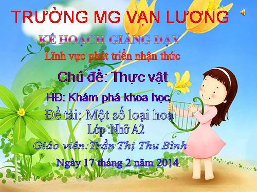 một số loại hoa