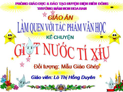 truyện giọt nước tí xíu