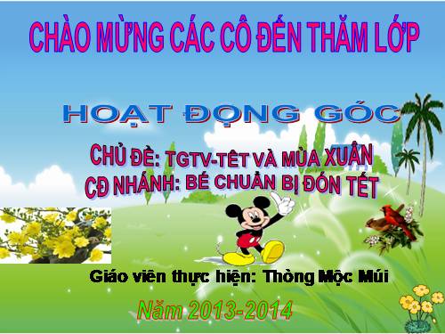 hoạt động góc