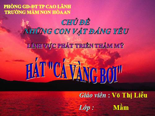 dayhat"CÁ VANG BƠI"