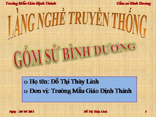 Tìm hiểu gốm sứ Bình Dương