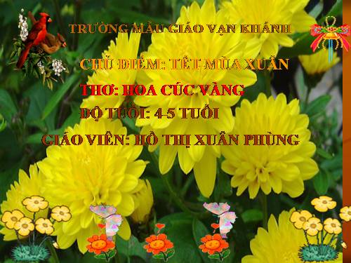 THƠ HOA CÚC VÀNG