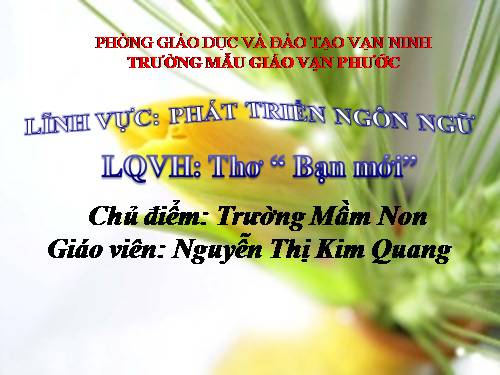 BẠN MỚI