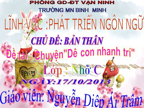 dê con nhanh trí