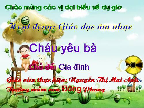 giáo án cháu yêu bà