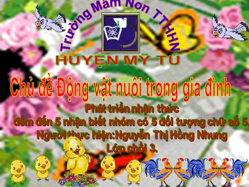 TOÁN ĐẾM ĐẾN 5 NB NHÓM CÓ 5 DT CHỮ SỐ 5