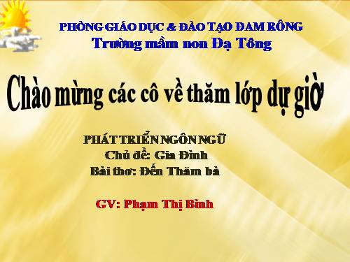 thơ thăm nhà bà