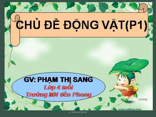 chủ điểm ĐV