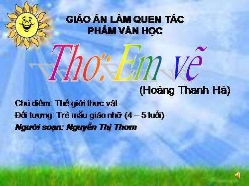 giao an lam quen văn học