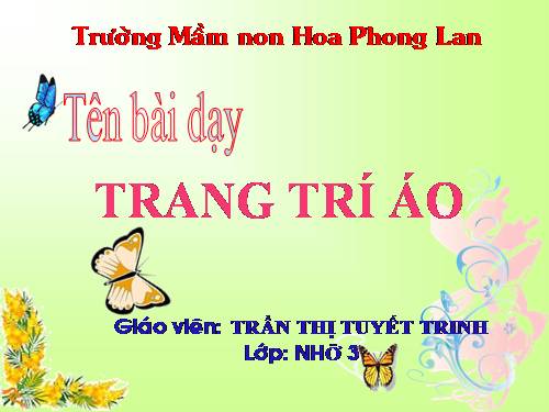 trang trí áo