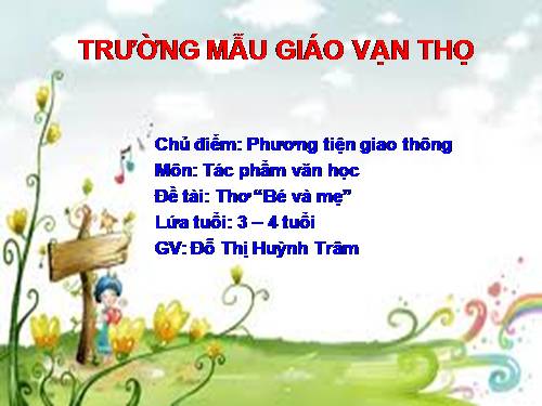 thơ " bé và mẹ"