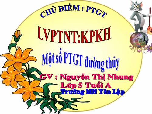 Phuong tien giao thong duong thuy