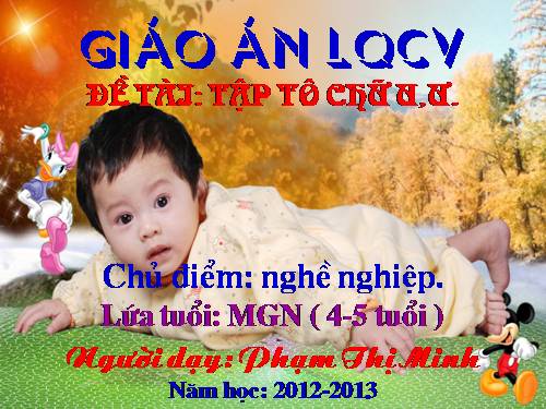 LQCV: Tập tô chữ u,ư.