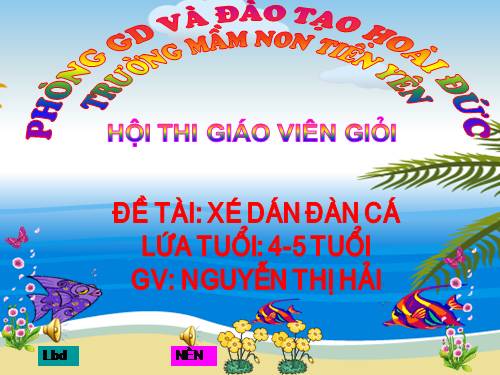 Xé dán đàn cá 4-5 tuổi