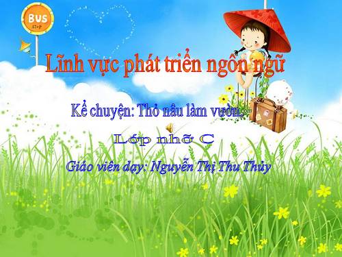 KC: thỏ nâu làm vuon