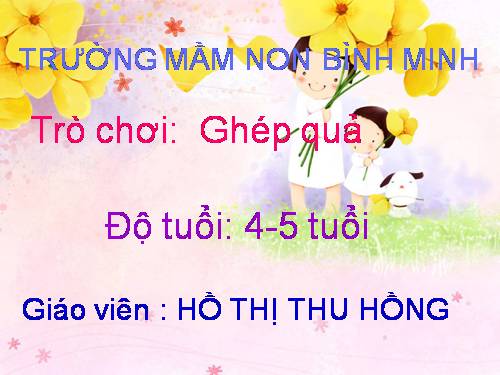 trò chơi với quả