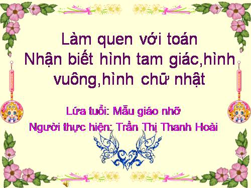 Nhận biết hình tròn, hình vuông