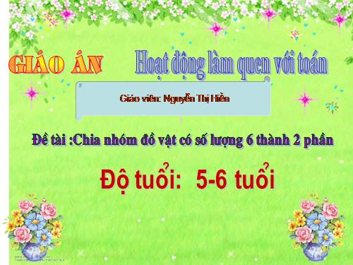 LÀM QUEN VỚI TOÁN