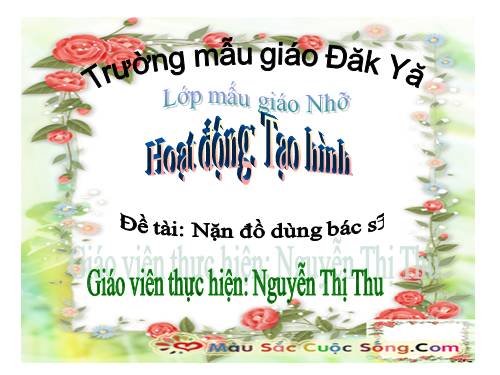 nặn đồ dùng bác sĩ