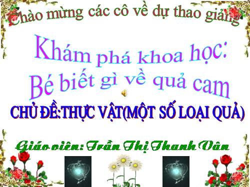 Chu de: Thuc vat