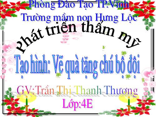 Vẽ quà tặng chú bộ đội