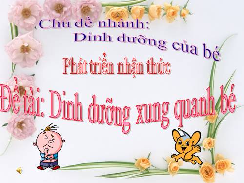 dinh dưỡng bé cần