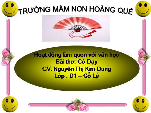 tho cô dạy