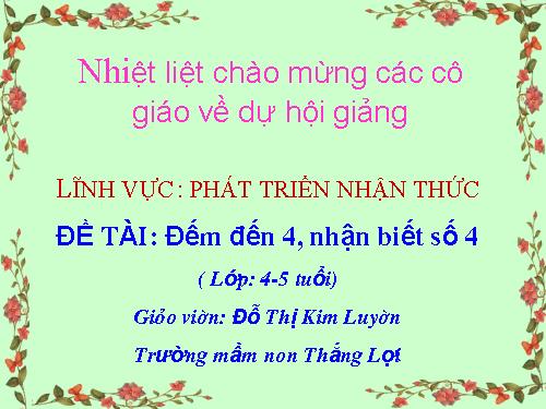 phát  trển nhận thức của trẻ