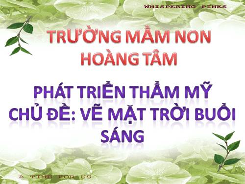 vẻ mặt trời buổi sáng