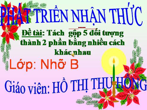 Toán tách gộp trong phạm vi 5