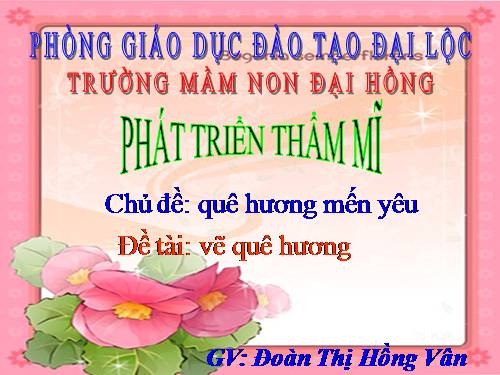 vẽ quê hương