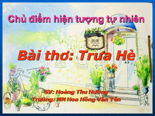 thơ: Trưa Hè