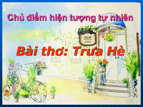 thơ "trưa hè"